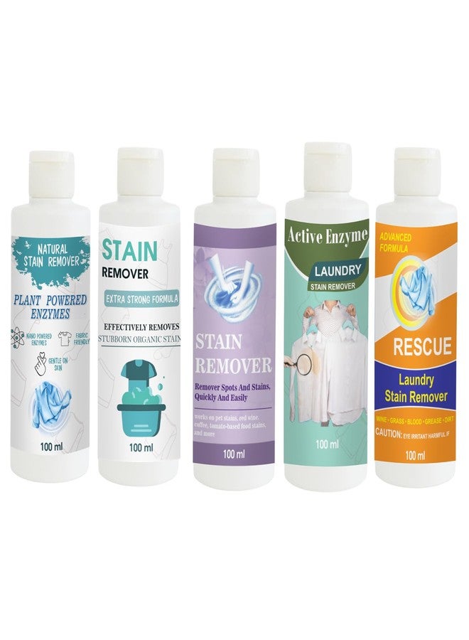 TOOVUS Stain Remover Combo Pack of Shirt, Doll, Purple, Pista and Orange Stain Remover | Multi-Surface Cleaning Solution for Clothes, Fabrics, Upholstery (100 g Each) - Image 1